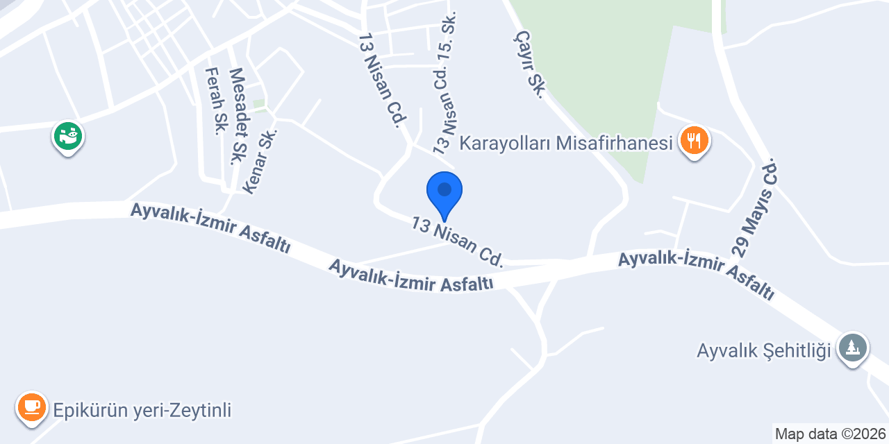 Çamlaraltı Pansiyon konumu