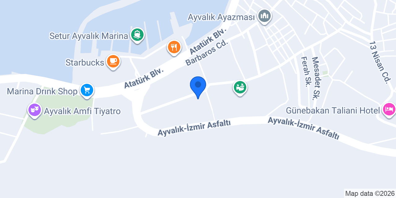 Ayvalık İlçe Milli Eğitim Müdürlüğü konumu