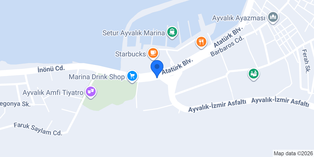 Superstep Ayvalık Setur Marina konumu