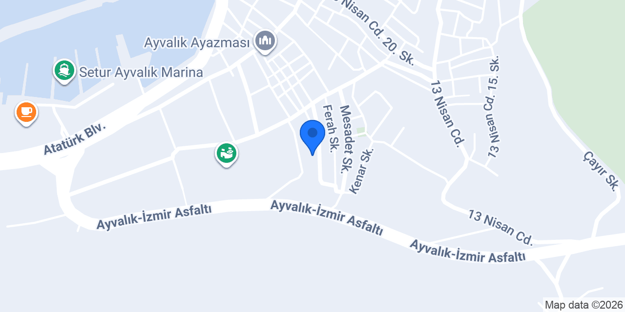 AYVALIK STAR KEYİFLİ PANSİYON konumu
