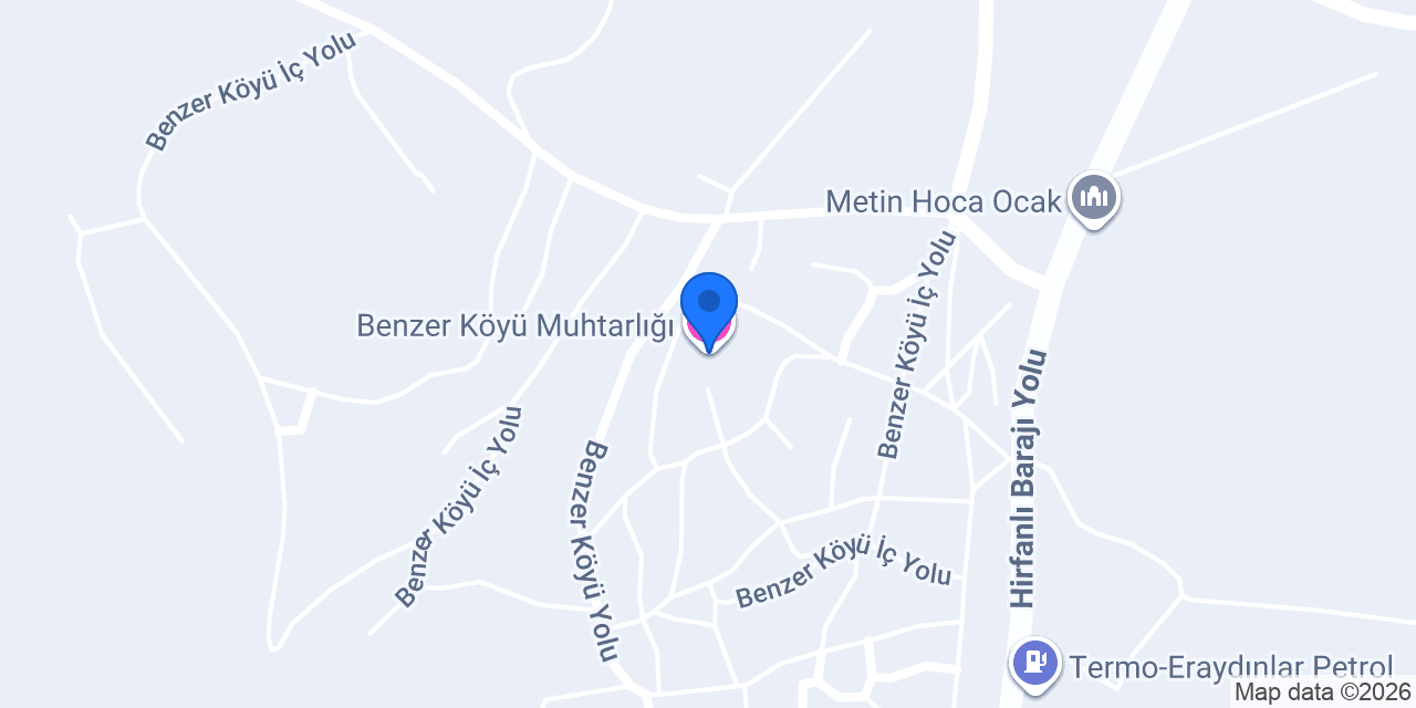Benzer Köyü Muhtarlığı konumu