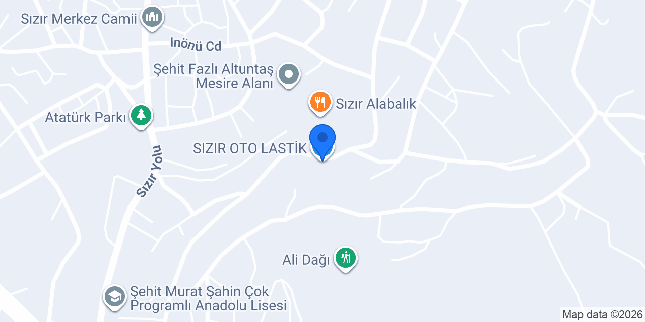 SIZIR OTO LASTİK konumu