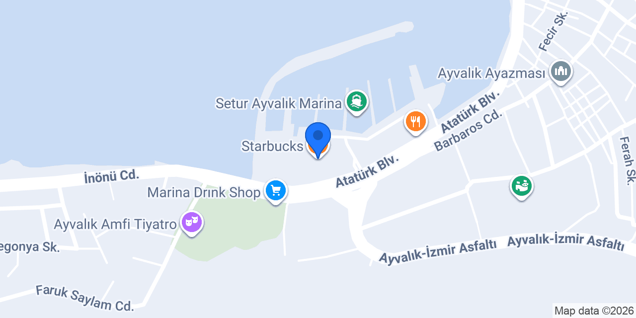 Emo Optik Ayvalık Marina konumu