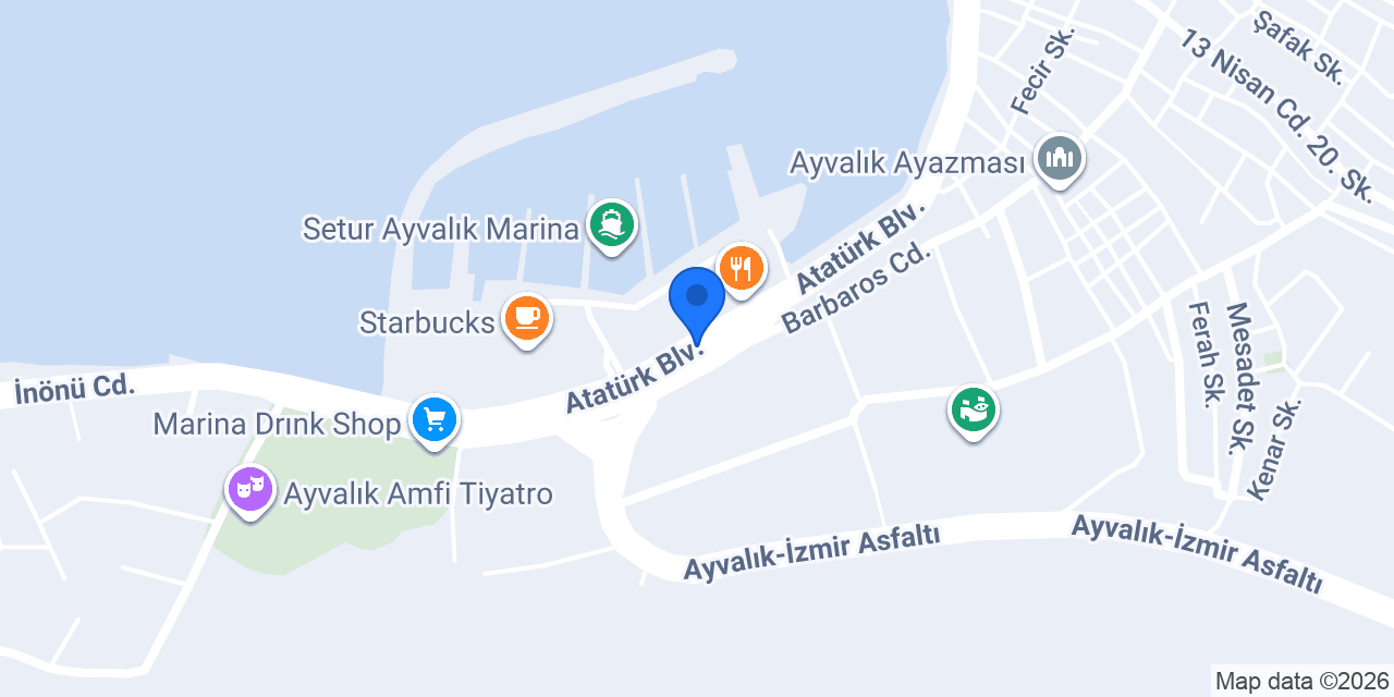 Ayvalık İzmirim Midye konumu