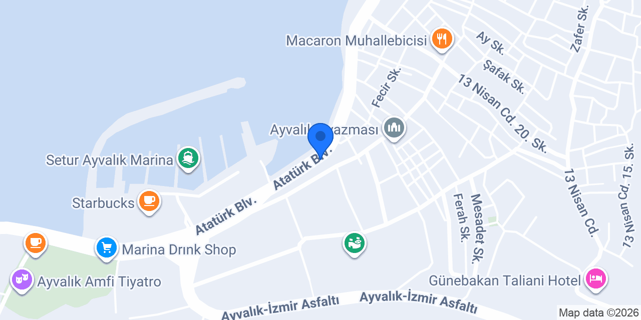 Ayvalık Salon Loca konumu
