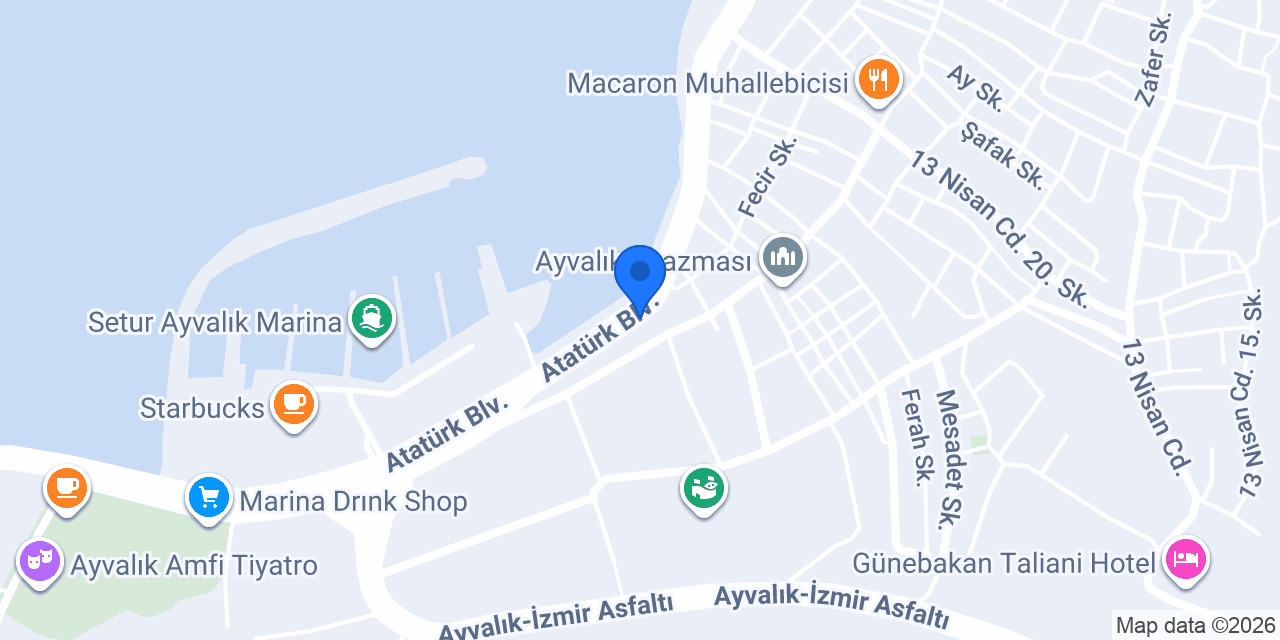 Lovida Ayvalık Zeytinyağı konumu