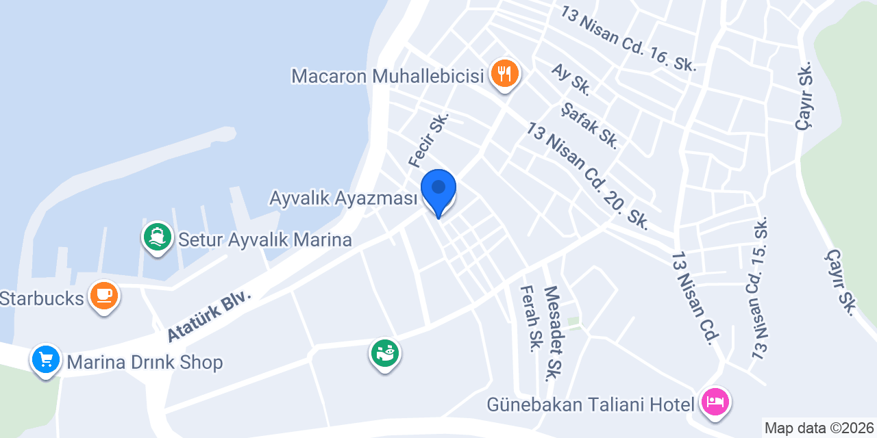 Bouti Ayvalık konumu