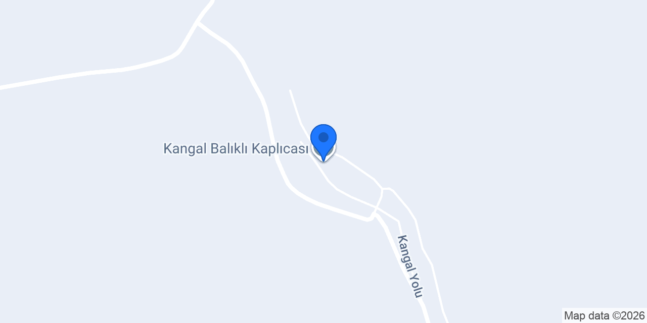 Kangal Balıklı Kaplıcası konumu