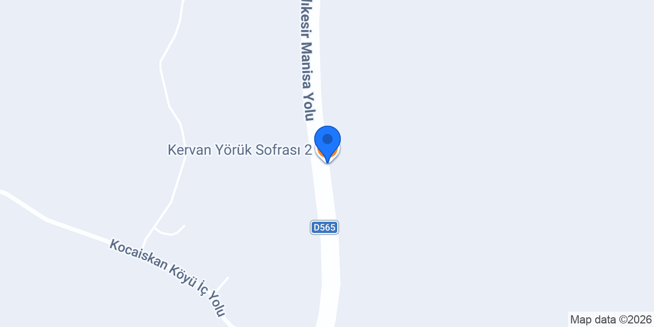 Kervan Yörük Sofrası 2 konumu