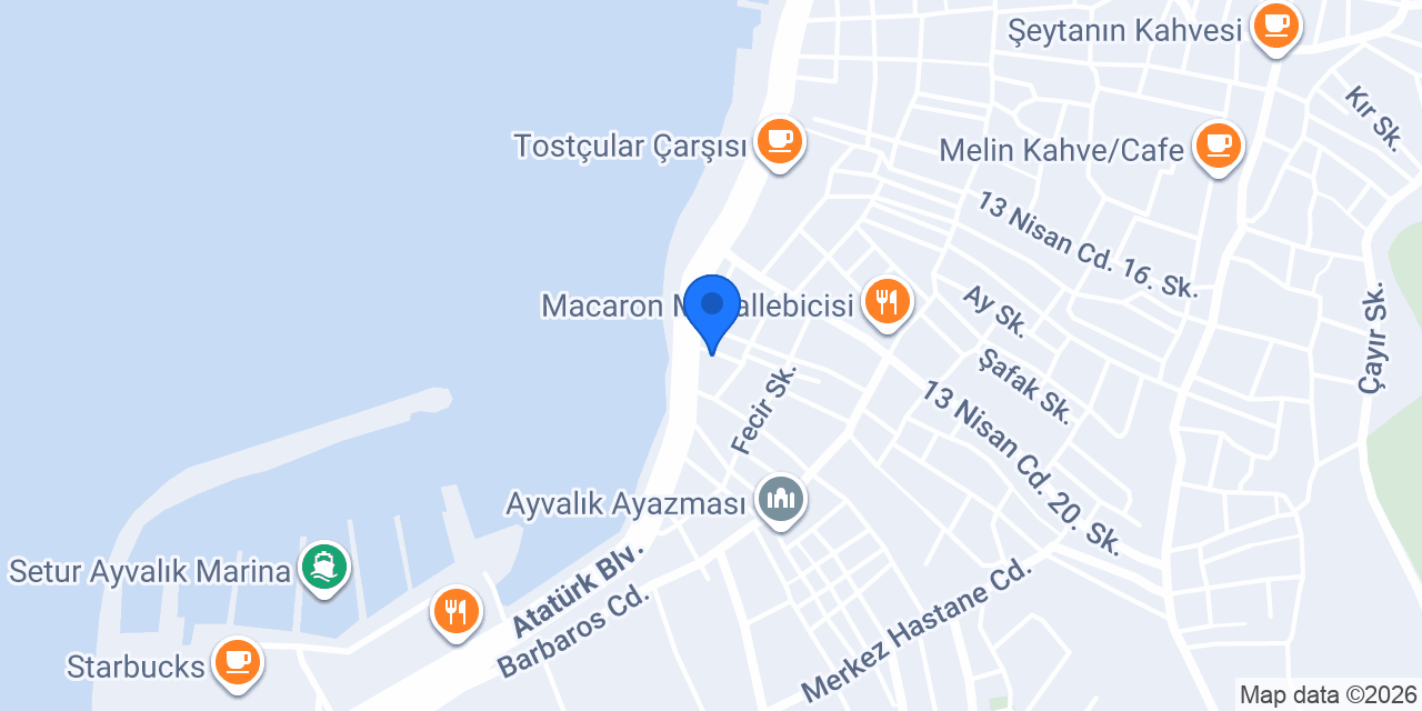Çiçeksepeti Ayvalık konumu
