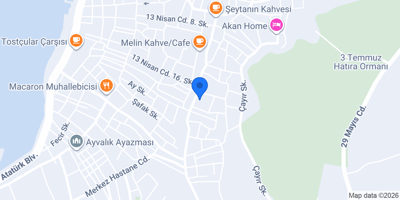Tostuyevski_Ayvalık konumu