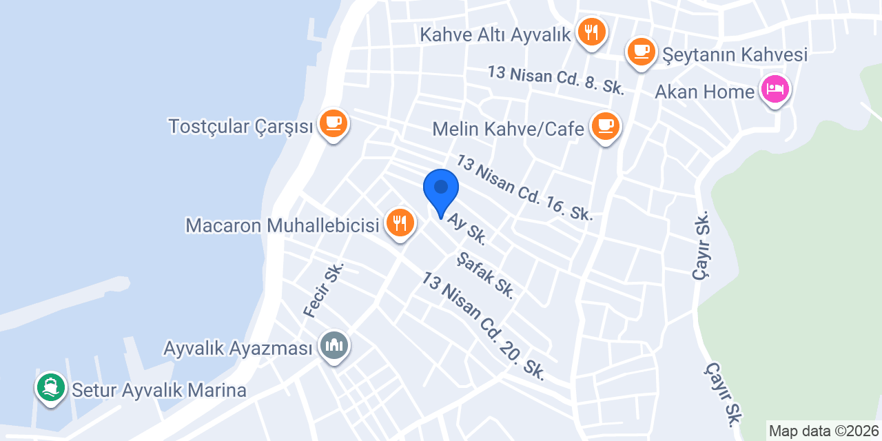 Ayvalık Otel Macaron Konağı konumu