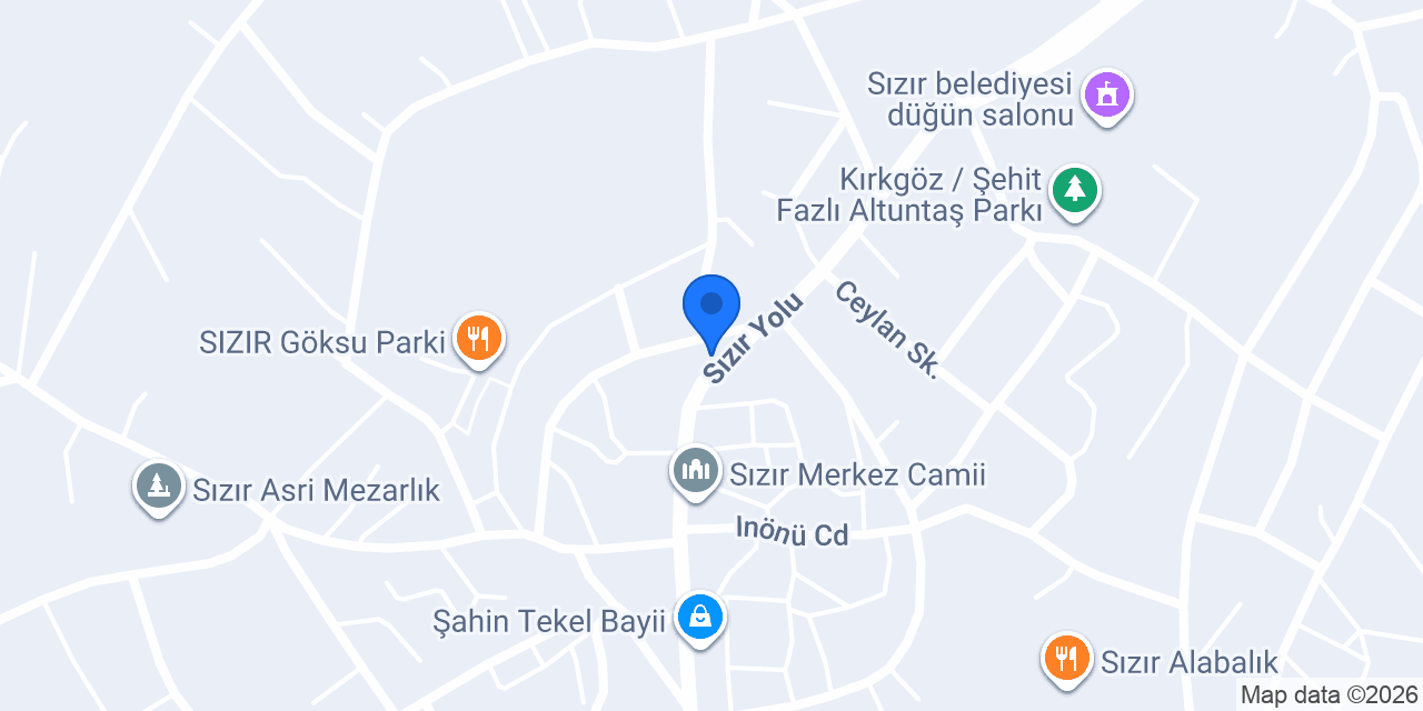 Sizir Mobilya konumu