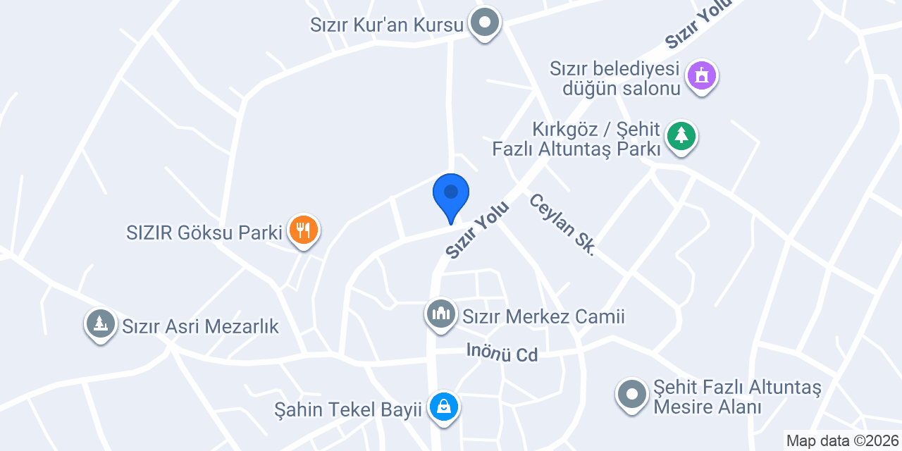 Sızır Eczanesi konumu