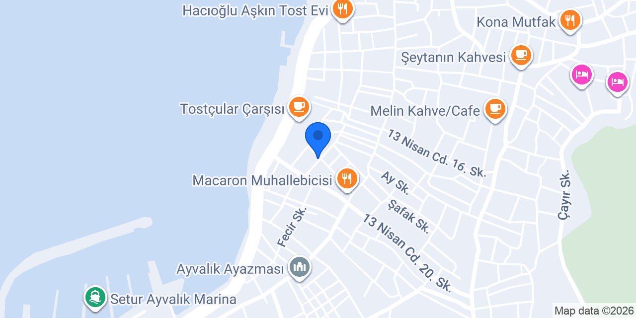 Elos Ayvalık Pansiyon konumu