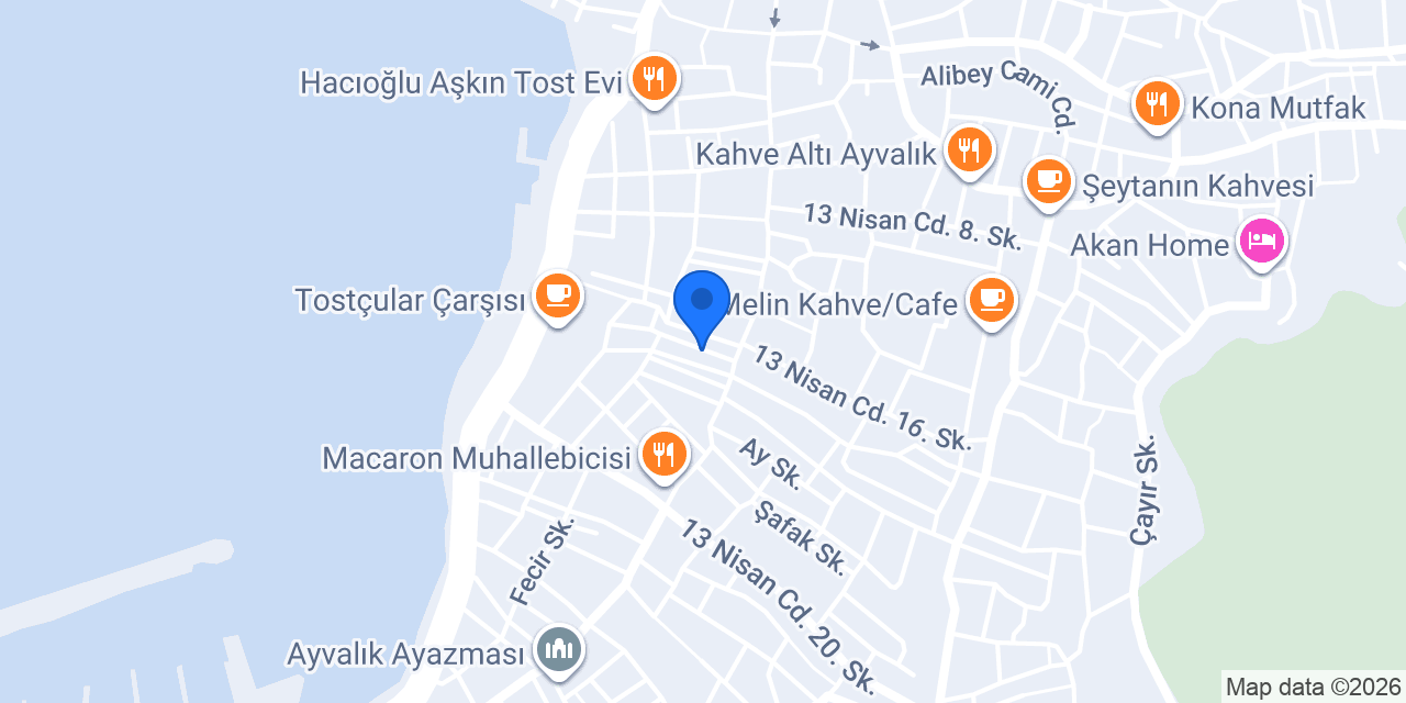 Cilveli Meyhane Sâki Ayvalık konumu