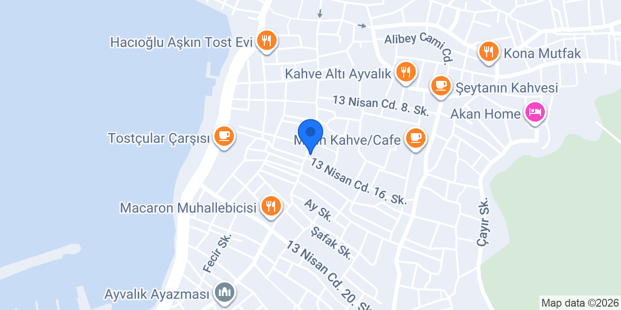 Ayvalık Tavanarası konumu