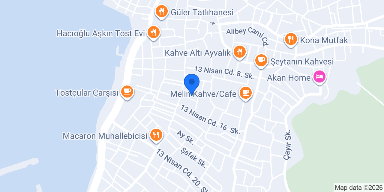 İstanbul Pansiyon Ayvalık konumu