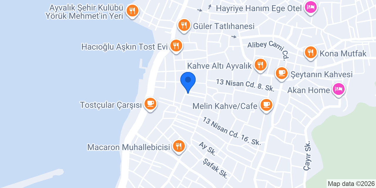 AYVALIIK CUNDA EMLAK konumu