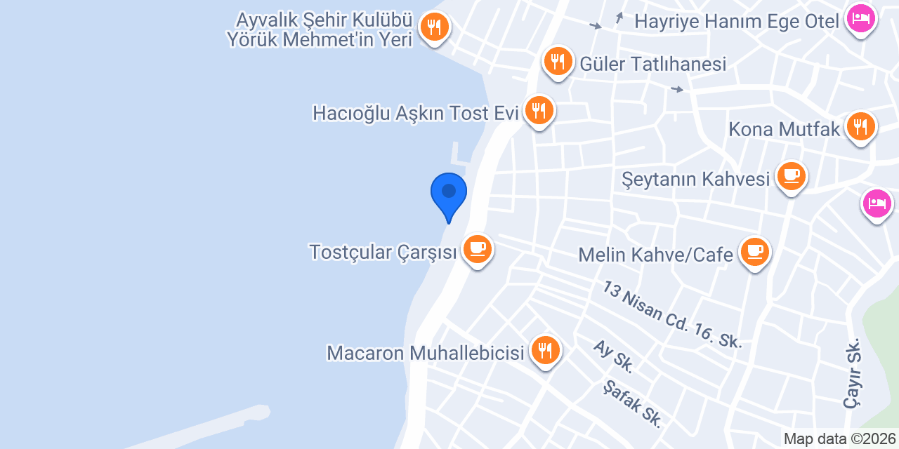 Ayvalık - Evin Tour konumu