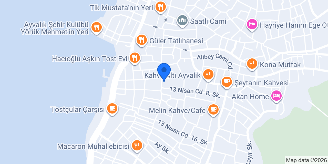 Ayvalık İzmir Pet Shop konumu