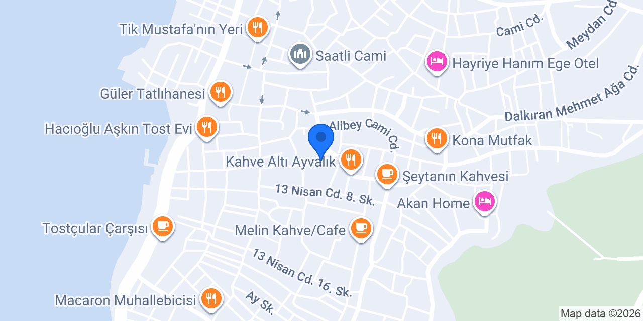 Aynur Hanım'ın Konukevi konumu