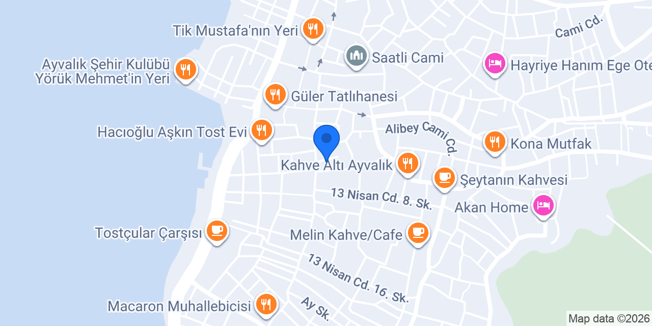 Oishii Ayvalık konumu