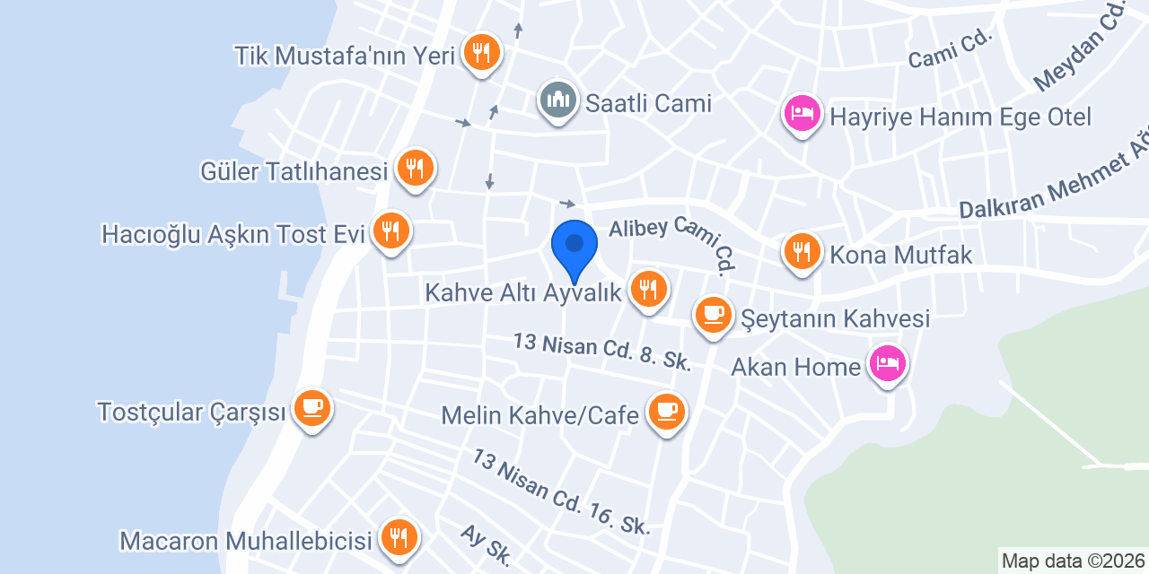 Ales Ayvalık Otel konumu