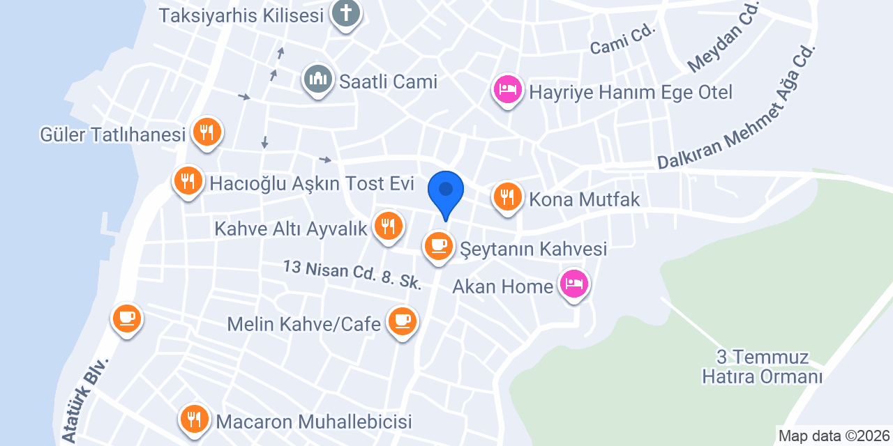MAG CAFE Ayvalık konumu