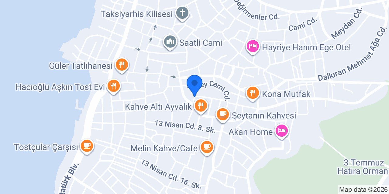 Dafni Cafe konumu
