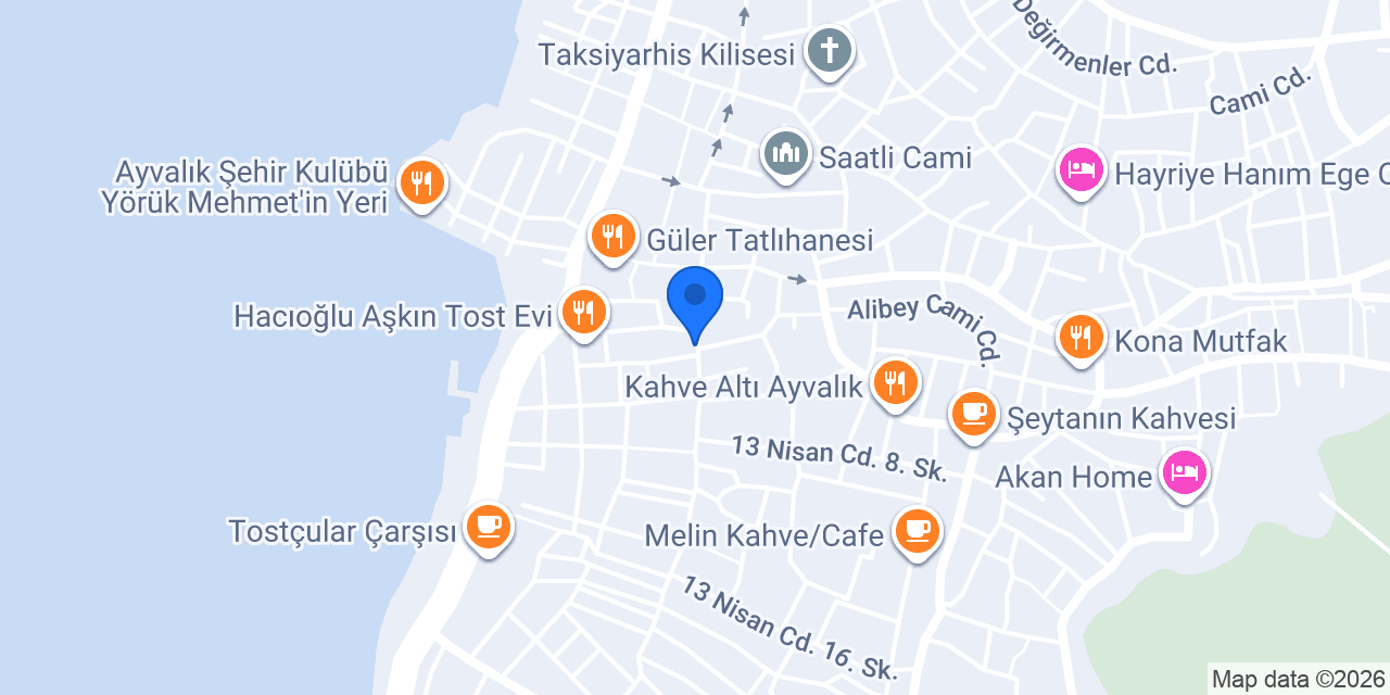 Sıcak Fırın ( Ayvalık) konumu