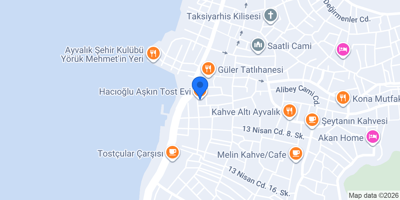 Hacıoğlu Aşkın Tost Evi konumu