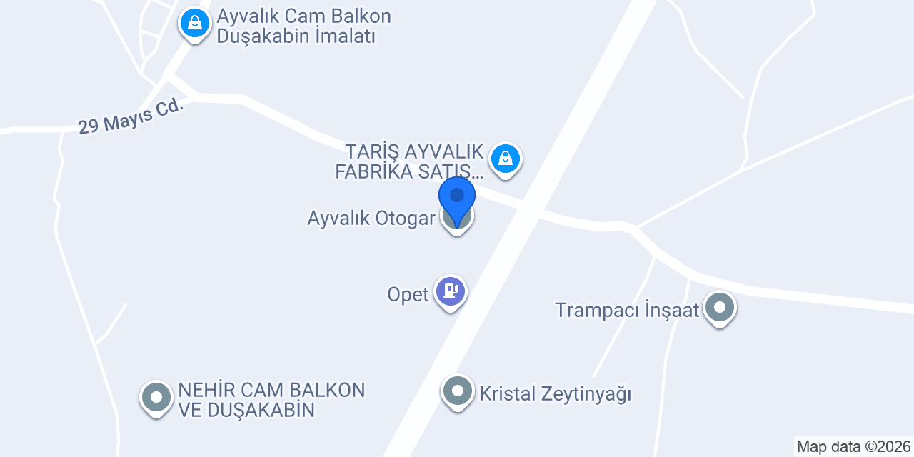 Varan Turizm - Ayvalık Otogar konumu