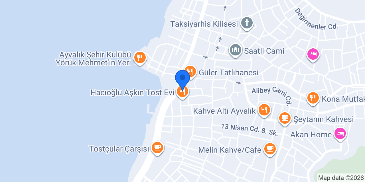 Ayvalık Ada Emak konumu