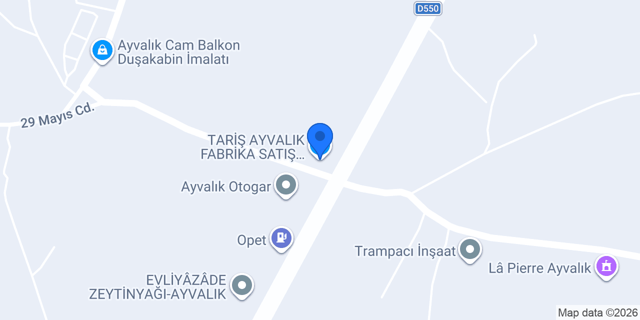 TARİŞ AYVALIK FABRİKA SATIŞ MAĞAZASI konumu