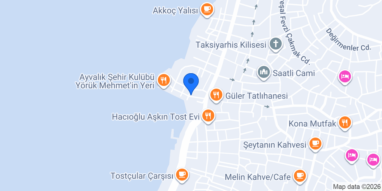 Ayvalık Bal Porsuğu Pub konumu
