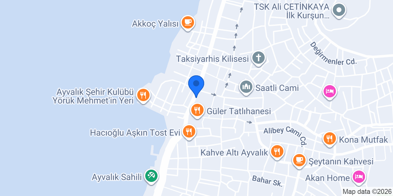 DenizBank Ayvalık Şubesi konumu