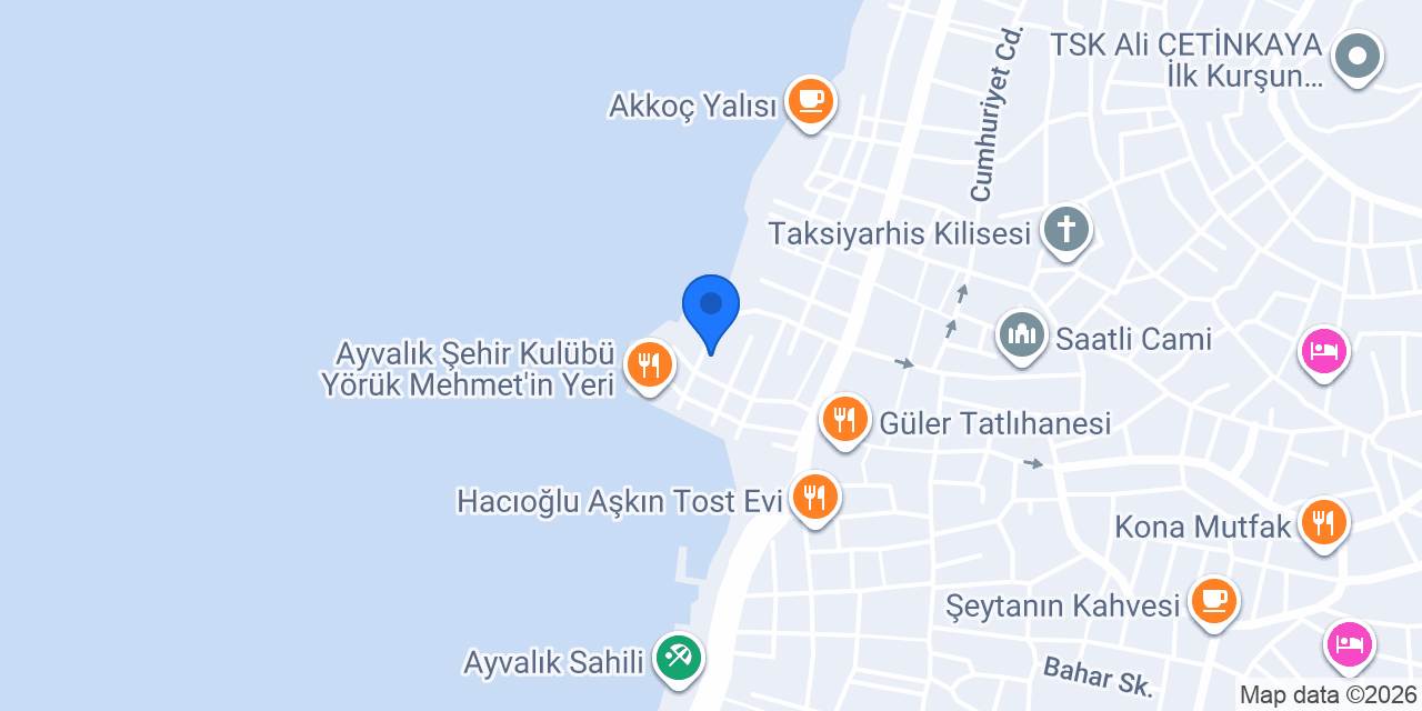 Hotel Ayvalık Palas konumu