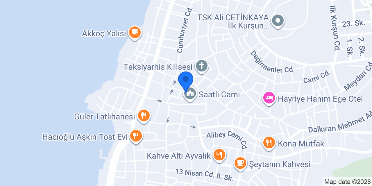 AYVALIK ERHAN ELEKTRİK konumu