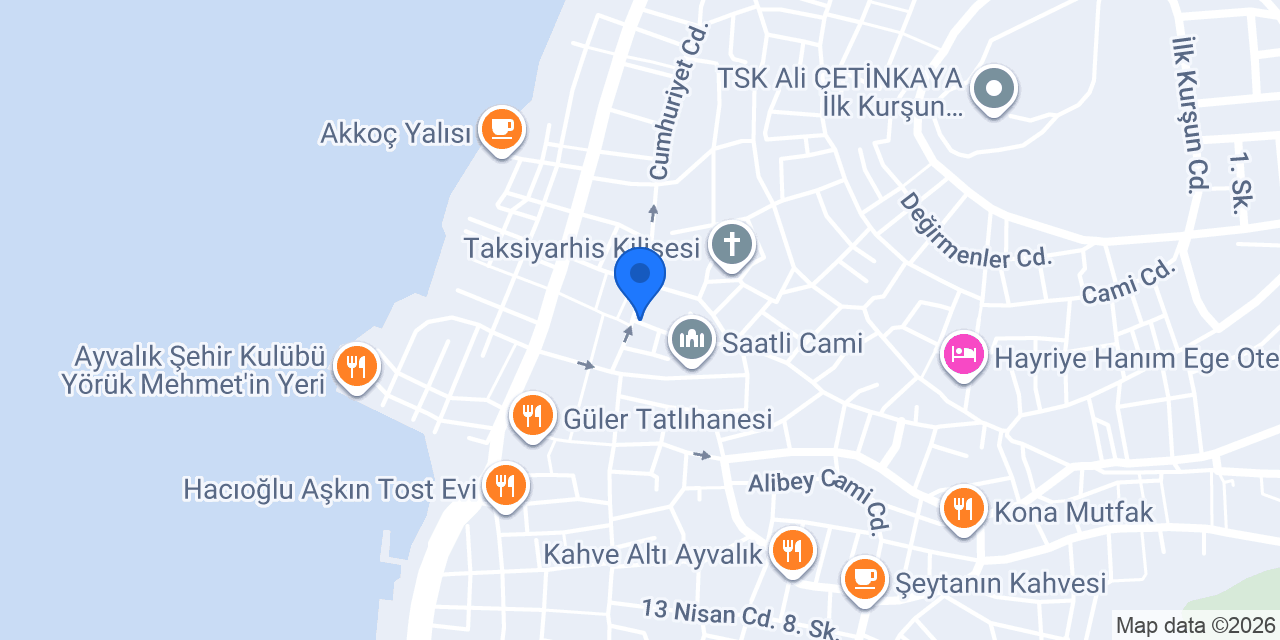 Motoversal Ayvalık konumu