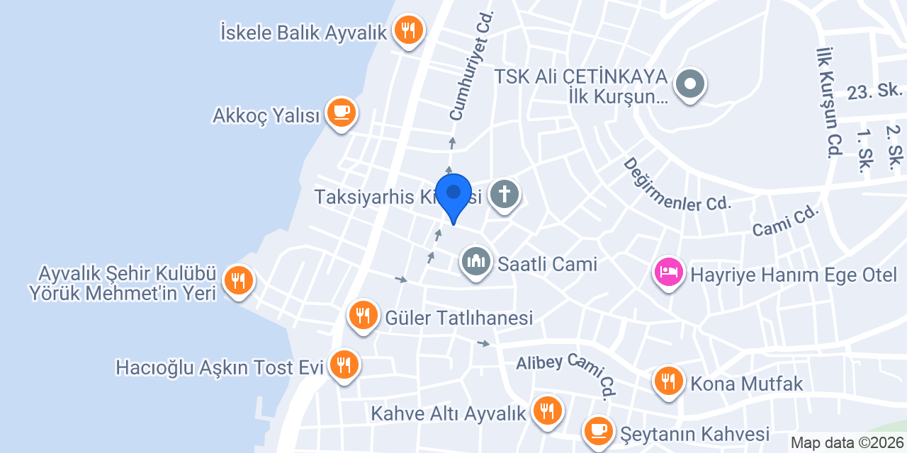 Desire Ayvalık konumu