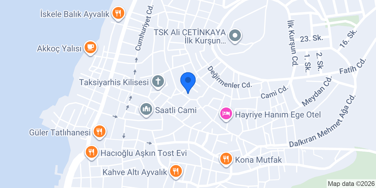 AYVALIK AYGÜN PANSİYON konumu