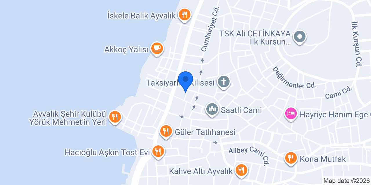 Ayvalık City House konumu