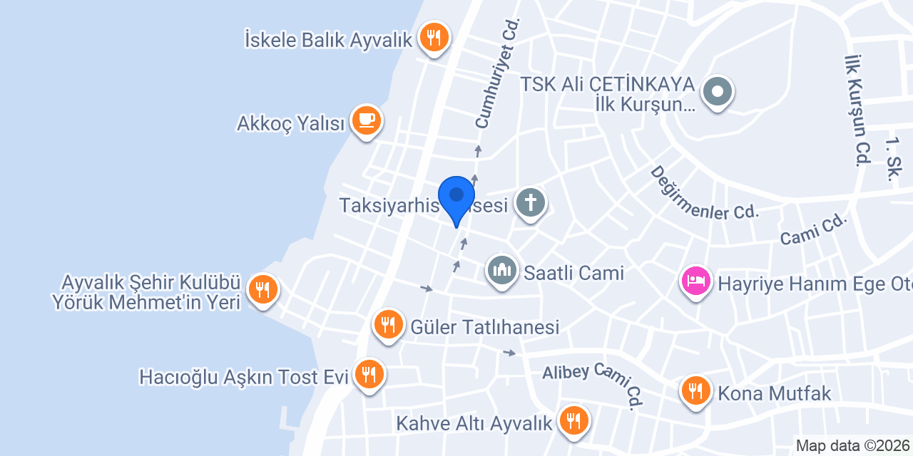 Ayvalık Kangroos Backpacker Hostel konumu