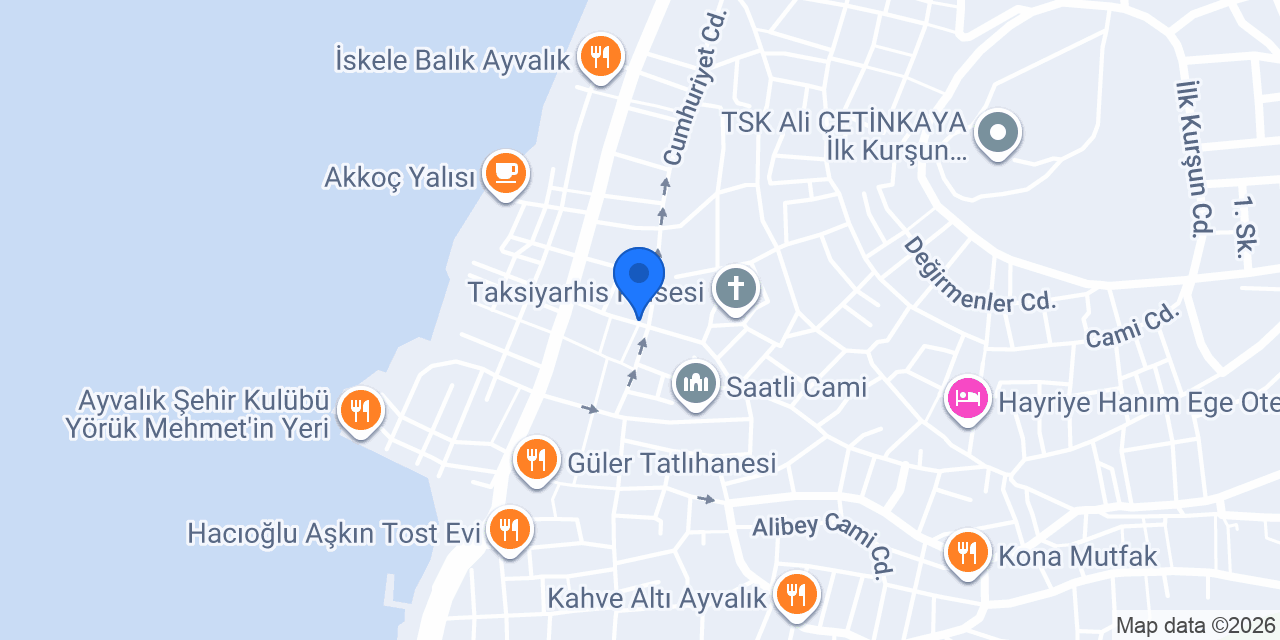 Küçükhan Ayvalık konumu