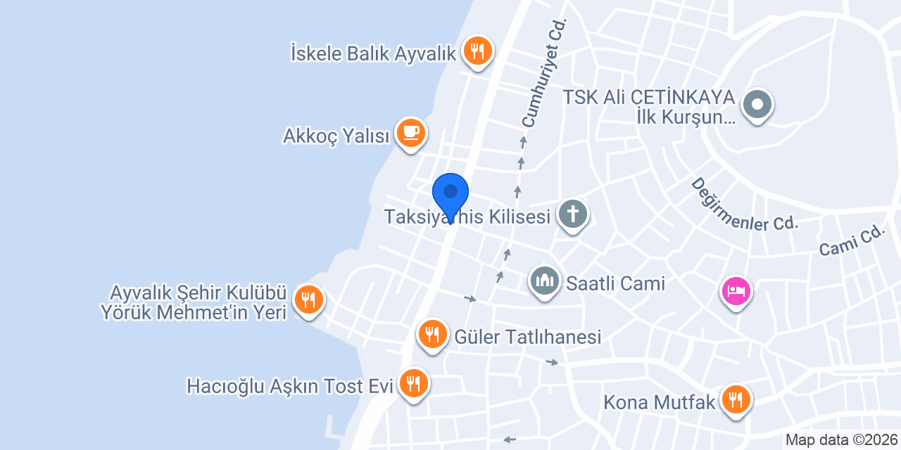 TEB Ayvalık Şubesi konumu