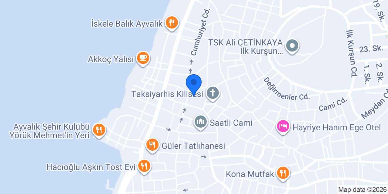 Ayvalık Hayat Ağacı konumu