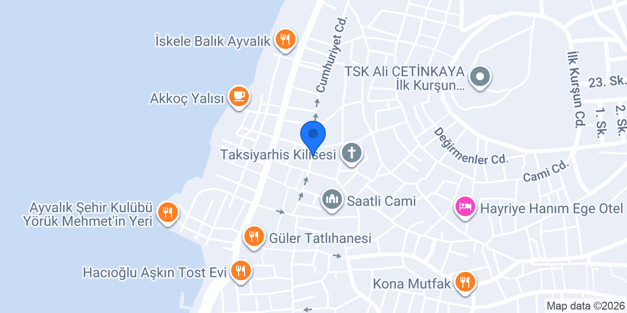 Ayvalık Tadında Tost Evi konumu
