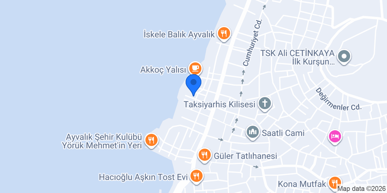 Aksi Ayvalık konumu