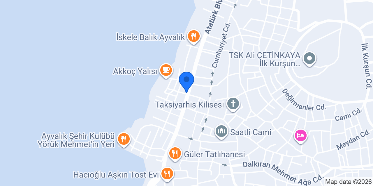 Ayvalık 1. Noterliği konumu